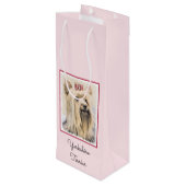 ヨークシャー絵画テリアの – かわいいオリジナルドッグアート ワインギフトバッグ (裏面アングル)