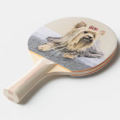 ヨークシャー絵画テリアの – かわいいオリジナルドッグアート 卓球ラケット (正面アングル)