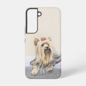 ヨークシャー絵画テリアの – かわいいオリジナルドッグアート SAMSUNG GALAXYケース (裏面)