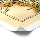 ヨークシャー郡イングランド古古古古古美術館地図 ポスター (角)
