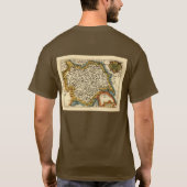 ヨークシャー郡イングランド古古古古古美術館地図 Tシャツ (裏面)