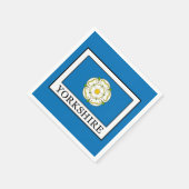 ヨークシャー郡イングランド スタンダードカクテルナプキン (角)