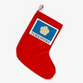 ヨークシャー郡イングランド スモールクリスマスストッキング (正面 (吊り時))