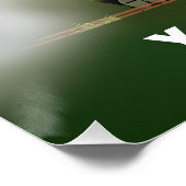 ヨークシャー鉄道地図の旅行プリント ポスター (コーナー)