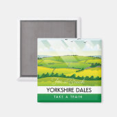 ヨークシャー・ダレス旅行ポスター。 マグネット (正面/裏面)