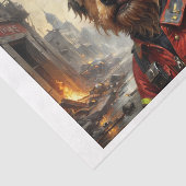 ヨークシャー・テリアが消防士として 薄葉紙 (詳細)