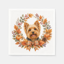 ヨークシャー・テリアと秋