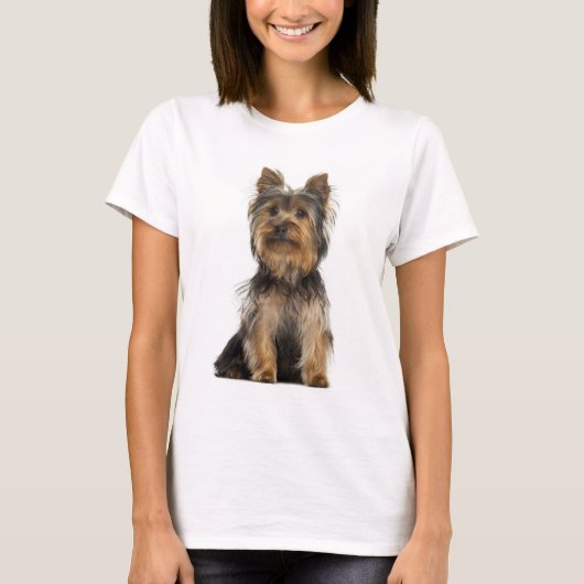 ヨークシャー・テリアの子犬Tシャツ Tシャツ (正面)