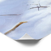 ヨークシャー・テリアは雪のクリスマスを許した ポスター (コーナー)