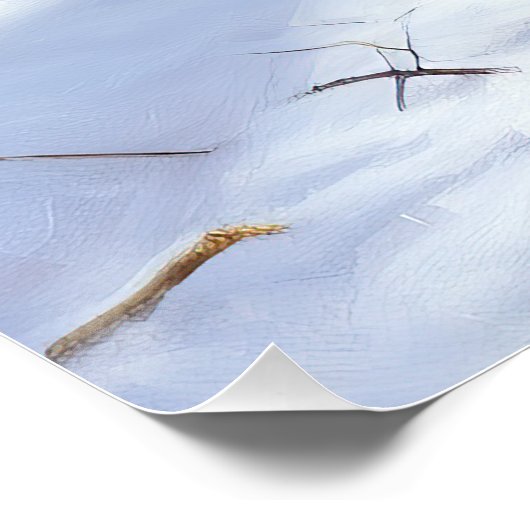 ヨークシャー・テリアは雪のクリスマスを許した ポスター (コーナー)