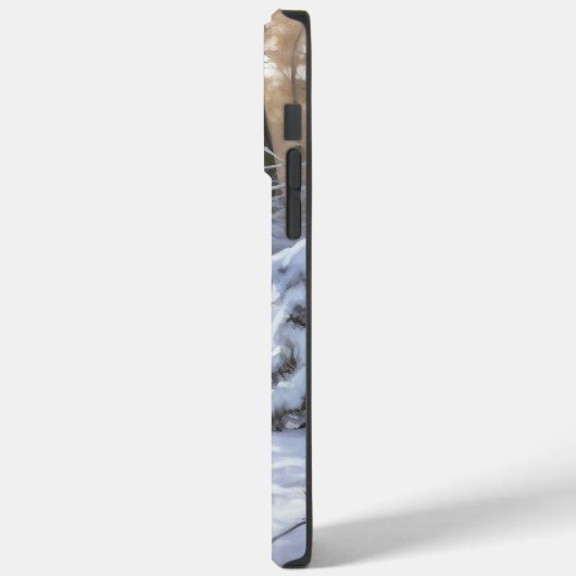 ヨークシャー・テリアは雪のクリスマスを許した Case-Mate iPhoneケース (裏面 / 左)