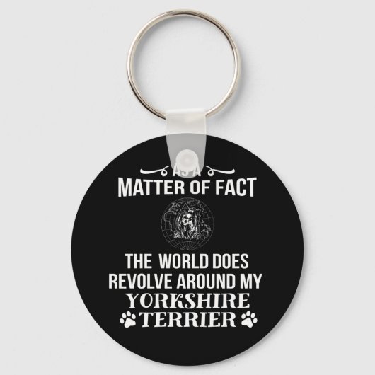 ヨークシャー・テリアー恋人 キーホルダー (正面)