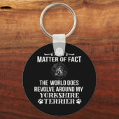 ヨークシャー・テリアー恋人 キーホルダー (正面)