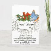 ヨークシャー·テリアー·ワンピー·クリスマス·グリーティング シーズンカード (裏面)