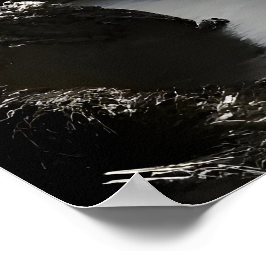 ヨークシャー・テリア市に | AIアートポスター ポスター (角)