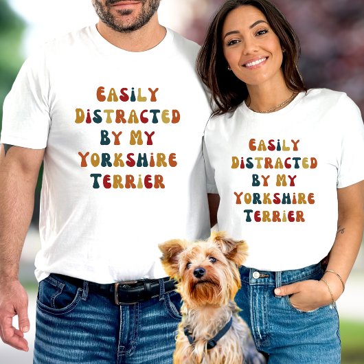 ヨークシャー・テリア犬おもしろい恋人 Tシャツ