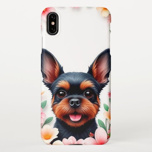 ヨークシャー・テリア犬 iPhoneケース (裏面)