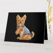 ヨークシャー・テリア私はママ愛タトゥードッグシャツヨーク カード (黄色い花)