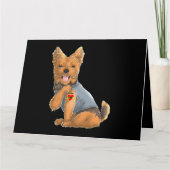 ヨークシャー・テリア私はママ愛タトゥードッグシャツヨーク カード (正面)