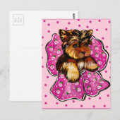 ヨークシャー・テリア ポストカード (正面/裏面)