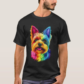 ヨークシャー・テリア ポップアート Tシャツ