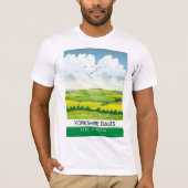 ヨークシャー・デイルズ旅行ポスター Tシャツ (正面)