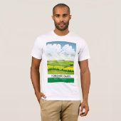 ヨークシャー・デイルズ旅行ポスター Tシャツ (正面フル)