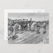 ヨークタウンでのコーンワリスの降伏 ポストカード (正面/裏面)