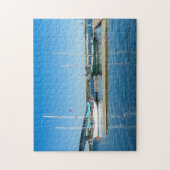 ヨークタウンのヨットヨーク川のボート ジグソーパズル (縦)