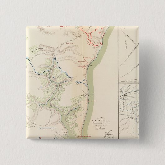 ヨークタウンの包囲 缶バッジ (正面)