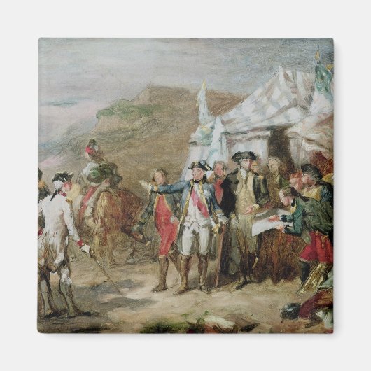 ヨークタウンの戦いのスケッチ マグネット (正面)