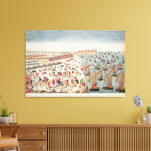 ヨークタウンの戦い1781年10月19日 キャンバスプリント (インサイチュ (リビング))