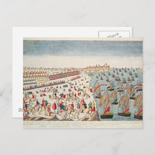 ヨークタウンの戦い1781年10月19日 ポストカード (正面/裏面)