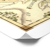 ヨークタウン攻城地図1781 ポスター (角)