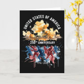 ヨークタウンUSAの歴史 1776-2026年 250周年記念 カード (黄色い花)