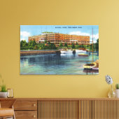 ヨークハーバービューオブザマーシャルハウス キャンバスプリント (インサイチュ (リビング))