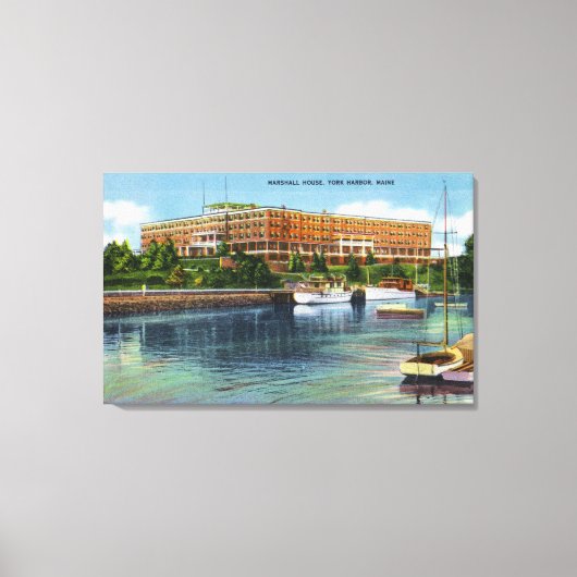 ヨークハーバービューオブザマーシャルハウス キャンバスプリント (正面)