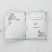 ヨークパーソナライズされたシャー・テリア・マムクリスマス シーズンカード (内部)