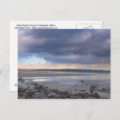 ヨークビーチメーンクワイトウィンターデイ ポストカード (正面/裏面)