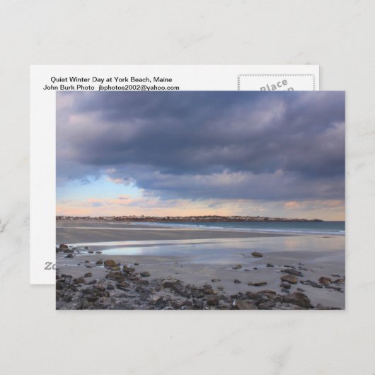 ヨークビーチメーンクワイトウィンターデイ ポストカード (正面/裏面)