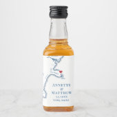 ヨークビーチメ結婚インズテイクアショット リキュールボトルラベル (正面)