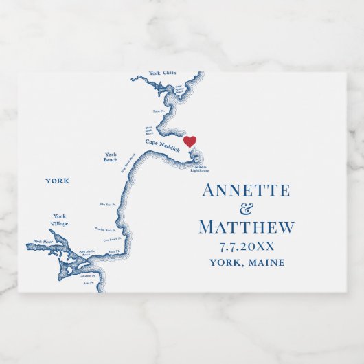 ヨークビーチメ結婚インズミニボトル スパークリングワインラベル (シングルラベル)