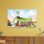 ヨークビーチ・カトリックの外観 キャンバスプリント (インサイチュ (リビング))