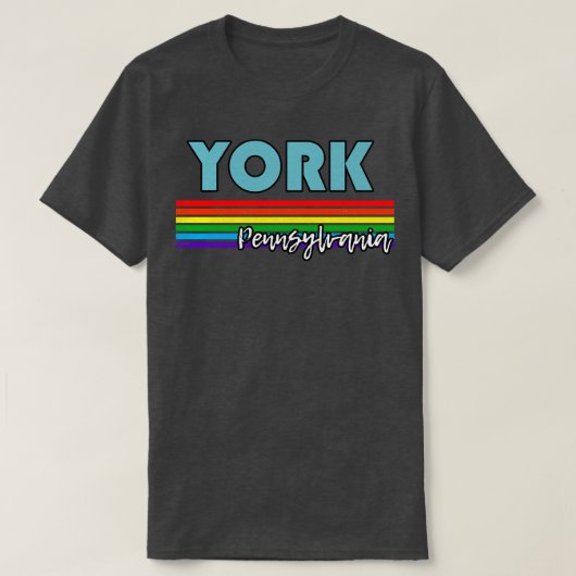 ヨークペンシルバニアプライドヨークLGBTギフトLGBTQスーポ Tシャツ (デザイン正面)