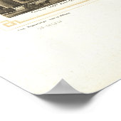 ヨークペンシルバニア1852アンティークパノラママップ ポスター (角)