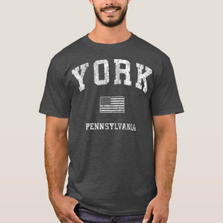ヨークペンシルバニアPAヴィンテージアメリカ国旗 Tシャツ