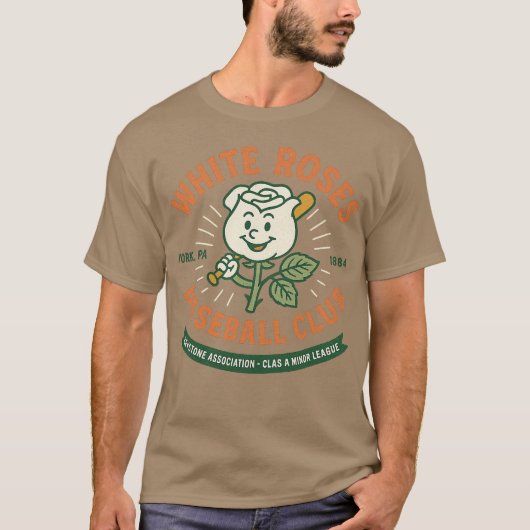 ヨークホワイトローズ - ペンシルベニア州 Tシャツ (正面)