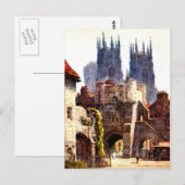 ヨークミンスターブーサムバーエントランスカラー大聖堂 ポストカード (正面/裏面)