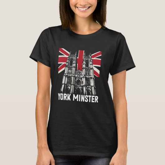 ヨークミンスター+英国国旗 Tシャツ (正面)