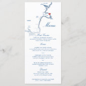 ヨークメインエレガントマップネイビー結婚スクリプト メニュー (正面)